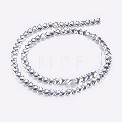 Non-magnetic Synthetic Hematite Beads Strands G-P338-27A-6mm-1