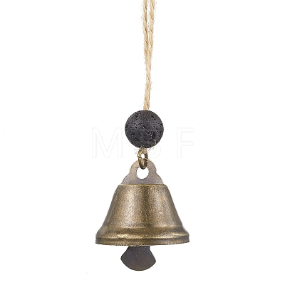 Iron Bell Pendant Decorations HJEW-JM02178-01-1