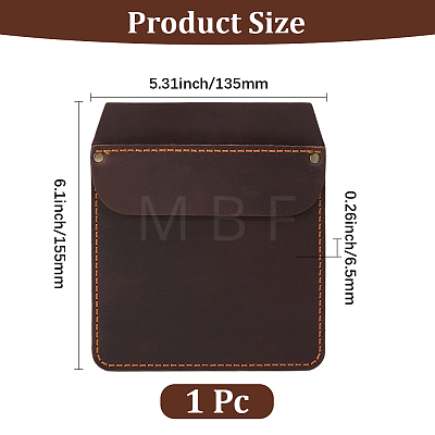Cowhide Pocket Sleeve for Pens and Tools DIY-WH20007-781B-1