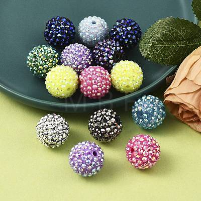 AB-Color Resin Rhinestone Beads X-RESI-S315-18x20-M-1