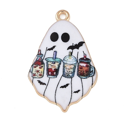 Halloween Alloy Enamel Pendants ENAM-C023-01KCG-05-1