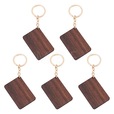 Walnut Wood Pendant Keychains KEYC-TAC0034-06A-1