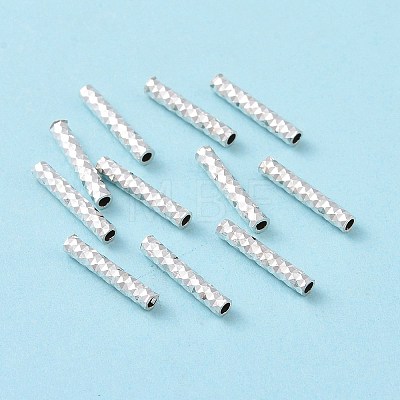 925 Sterling Silver Tube Beads STER-D035-11S-1