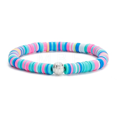 Handmade Polymer Clay Heishi Beads Stretch Bracelets Set BJEW-JB07390-1