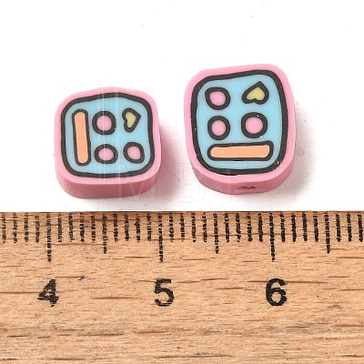 Phone Shape Polymer Clay Beads CLAY-Z003-01A-1