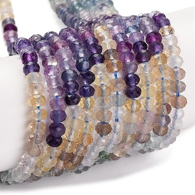 Natural Fluorite Beads Strands G-F770-D08-03-1