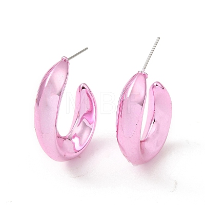 Donut Acrylic Stud Earrings EJEW-P251-19-1