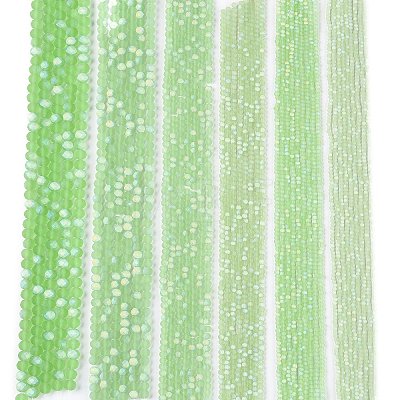 Transparent Glass Beads Strands LS-EGLA-A044-T6mm-MB09-1