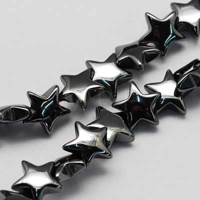 Non-magnetic Synthetic Hematite Beads Strands X-G-Q899-8mm-1
