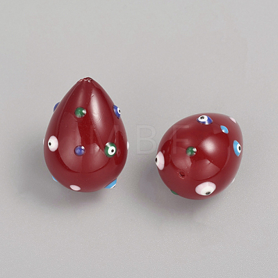 Paint Sprayed Shell Pearl Beads BSHE-I010-08A-1