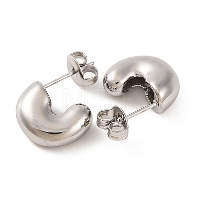 Non-Tarnish 304 Stainless Steel Stud Earrings EJEW-G395-21P-1