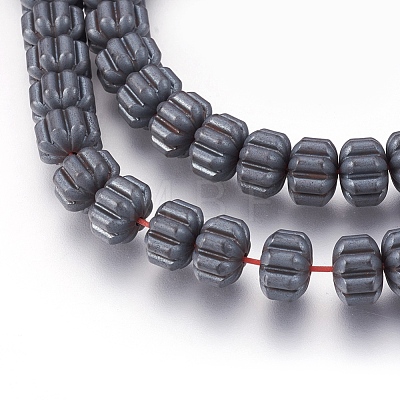 Non-magnetic Synthetic Hematite Bead Strands G-I208-05F-A-1