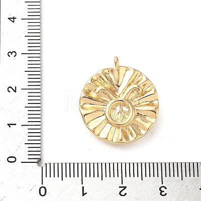 Brass Micro Pave Cubic Zirconia Enamel Pendants KK-L250-08G-03-1