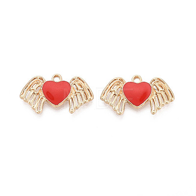 Alloy Enamel Pendants ENAM-T024-19A-G-1