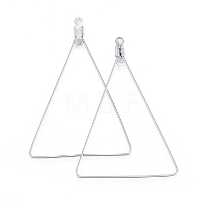 304 Stainless Steel Wire Pendants STAS-L238-074P-1