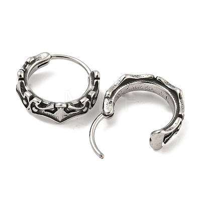 316 Surgical Stainless Steel Hoop Earrings EJEW-D096-12AS-03-1