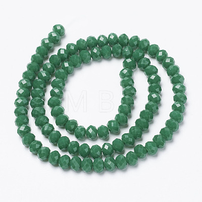 Opaque Solid Color Imitation Jade Glass Beads Strands EGLA-A044-P3mm-D09-1