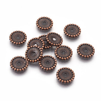 Tibetan Style Spacer Beads TIBE-47916-R-FF-1