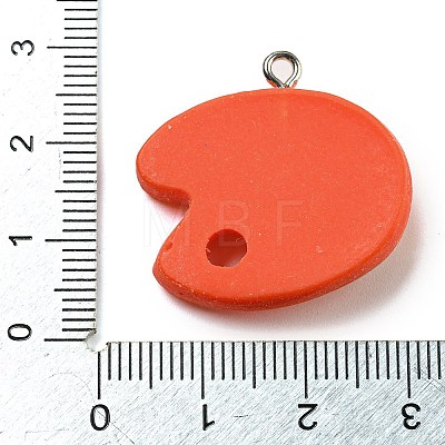 Opaque Resin Pendants FIND-M012-01F-1