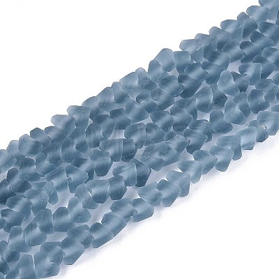 Frosted Transparent Glass Beads Strands LS-GLAA-N016-4mm-29-1