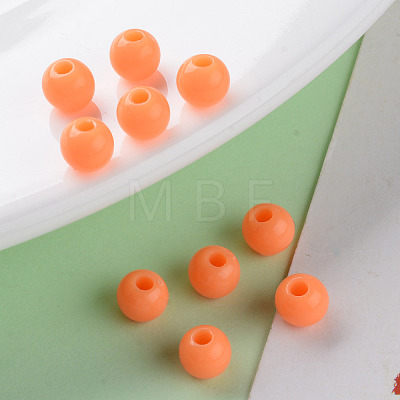 Opaque Acrylic Beads X-MACR-S370-C6mm-A11-1