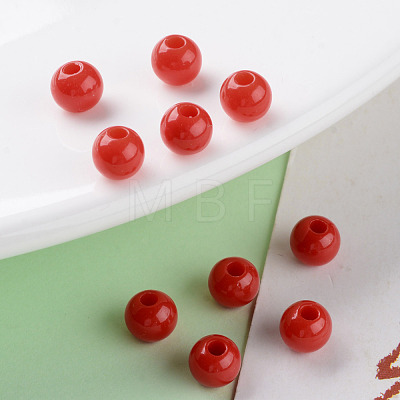 Opaque Acrylic Beads MACR-S370-C6mm-A14-1
