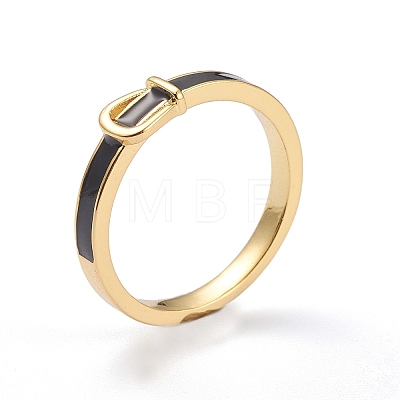 Brass Enamel Finger Rings RJEW-J074-04G-B-1