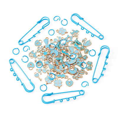 DIY Brooch Making Kits DIY-TA0014-89-1