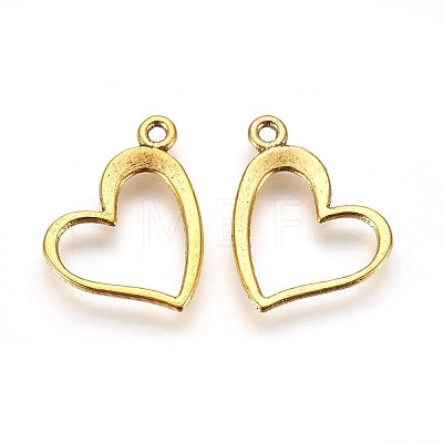 Unique Valentines Day Gift Ideas for Girlfriend Tibetan Style Alloy Pendants X-TIBEP-22390-AG-FF-1