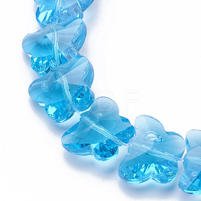 Transparent Glass Beads GLAA-Q066-14mm-B11-1