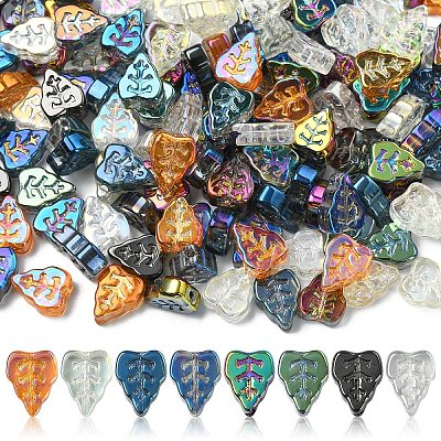 160Pcs 8 Colors Electroplate Glass Beads EGLA-YW0005-67-1