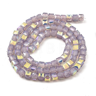 Baking Painted Glass Beads Strands DGLA-D001-05I-1