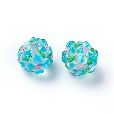 Handmade Bumpy Lampwork Beads LS-LAMP-E021-07A-1