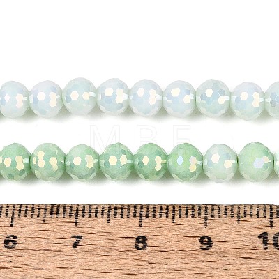 Anti-Tarnish Electroplate Glass Beads Strands GLAA-N056-6mm-09-1