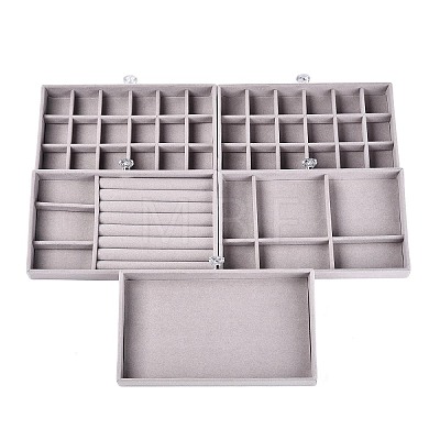 5-Tier PET Plastic Jewelry Storage Drawer Boxes CON-N016-01B-1