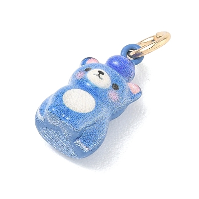 Brass Enamel Pendants LS-KK-CBAE20A-01F-G-1
