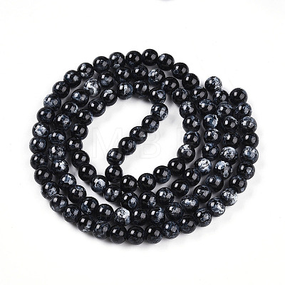 Baking Paint Glass Beads Strands DGLA-N003-8mm-A10-1