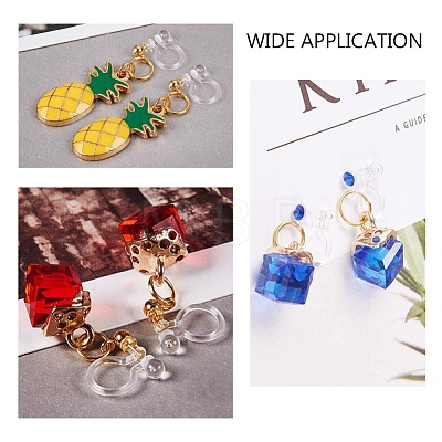 Plastic Clip-on Earring Findings X-KY-P007-H01-1