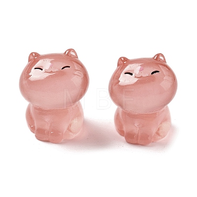 Luminous Resin Cute Little Cat Ornaments RESI-R459-01B-1