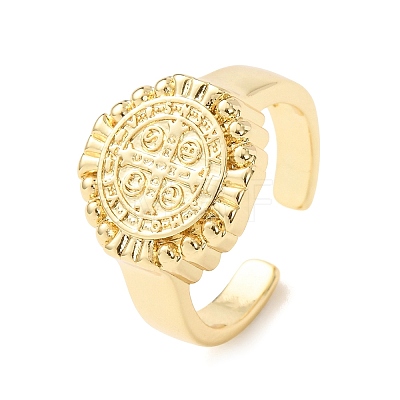 Brass Cuff Open Rings KK-CBA90BB-08G-1
