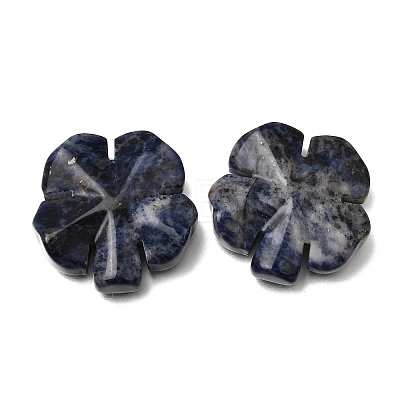 Natural Sodalite Carved Clover Display Decorration GG-CBA6D08-D03-1