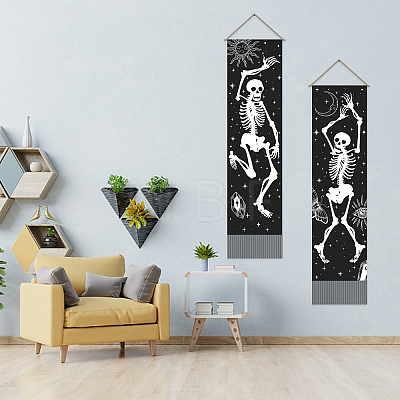 Polyester Decorative Wall Tapestrys AJEW-WH0399-011-1