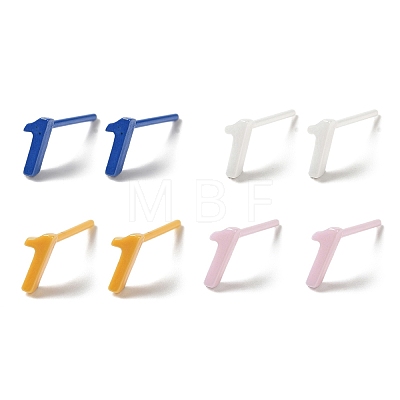Hypoallergenic Bioceramics Zirconia Ceramic Stud Earrings EJEW-C065-03B-1
