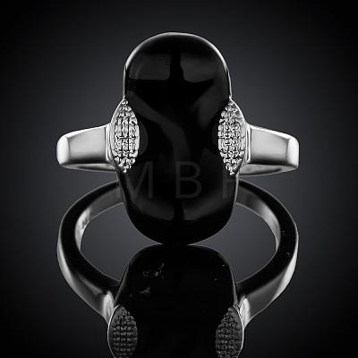 Fashionable Brass Enamel Finger Rings RJEW-BB07436-7-1
