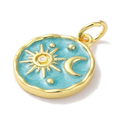 Rack Plated Brass Enamel Pendants KK-Z039-02A-1