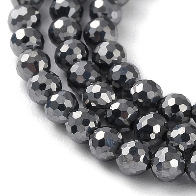 Terahertz Stone Beads Strands G-G048-A01-01-1