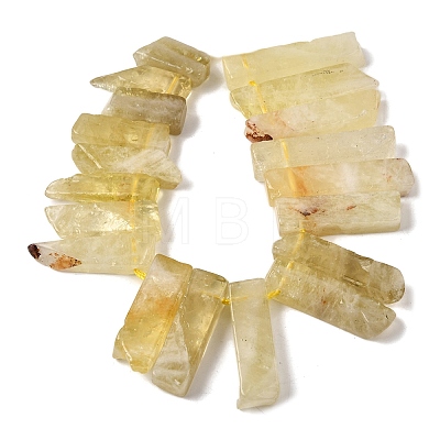Natural Lemon Quartz(Heated) Beads Strands G-S386-D20-1