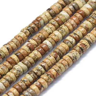 Natural Picture Jasper Beads Strands G-F631-A02-1