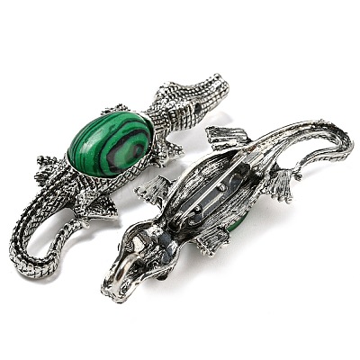 Dual-use Items Alloy Crocodile Brooch JEWB-C026-01F-AS-1