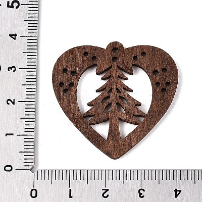 Printed Poplar Wood Pendants FIND-N005-74U-01-1